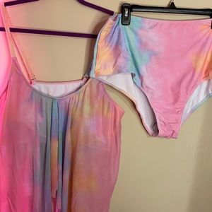 BRAND NEW-NEVER WORN!! WMS 4X TANKINI SWIMSUIT